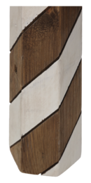 Brown wooden decorative light H50 D10