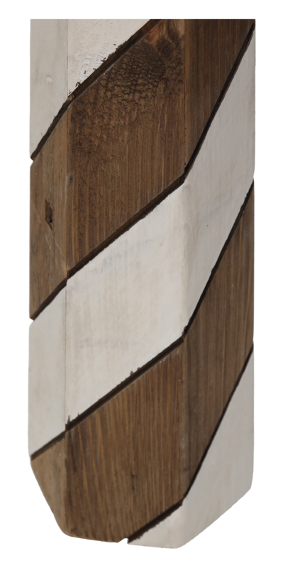 Brown wooden decorative light H50 D10