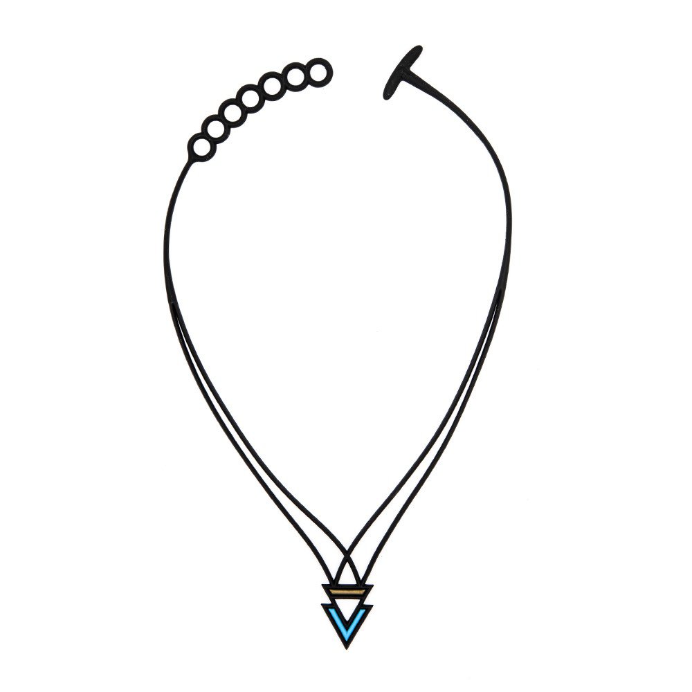 Collana Bermuda Blu e Oro