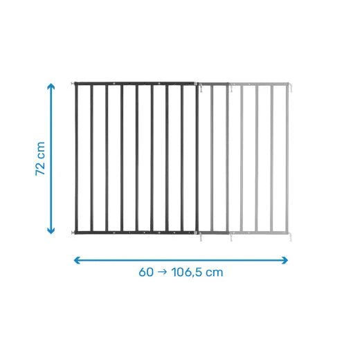 SICHERHEITSBARRIERE, SCHRAUBBEFESTIGUNG (60 - 107 CM) – SICHERES UND SCHÜTZENDES METALL XL