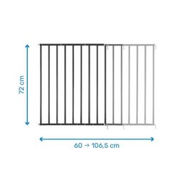 SICHERHEITSBARRIERE, SCHRAUBBEFESTIGUNG (60 - 107 CM) – SICHERES UND SCHÜTZENDES METALL XL