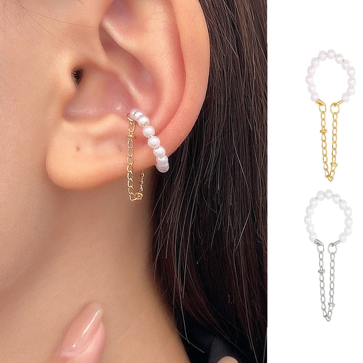 1 stk 2025 Mode Minimalistisk Ingen piercing øre manchet øreringe til kvinde Falske piercing øre manchet klip øreringe til kvinder manchet smykker