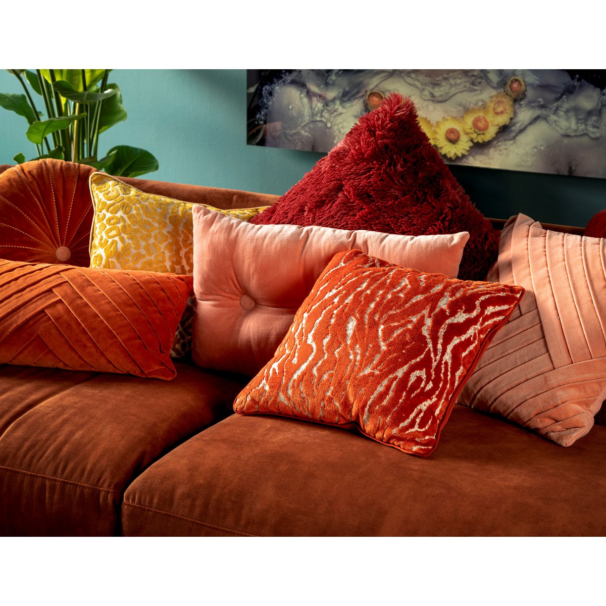 Dutch Decor VALERIE - Cushion 40x60 cm Muted Clay - pink