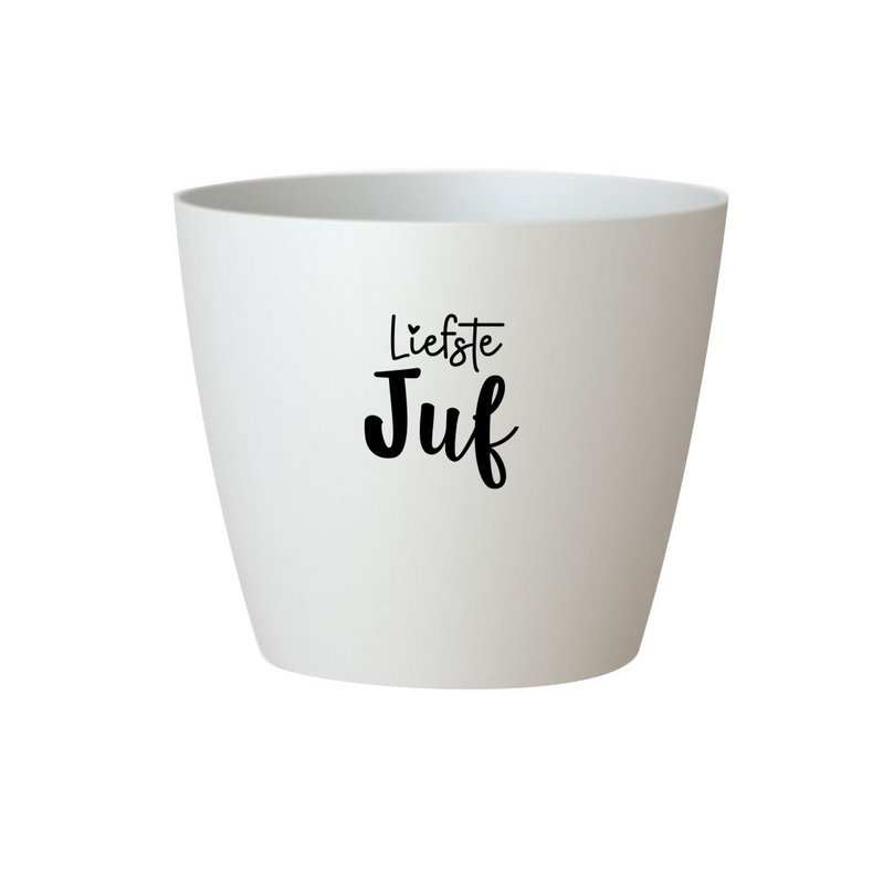 Vaso da fiori 'Carissimo insegnante' - bianco