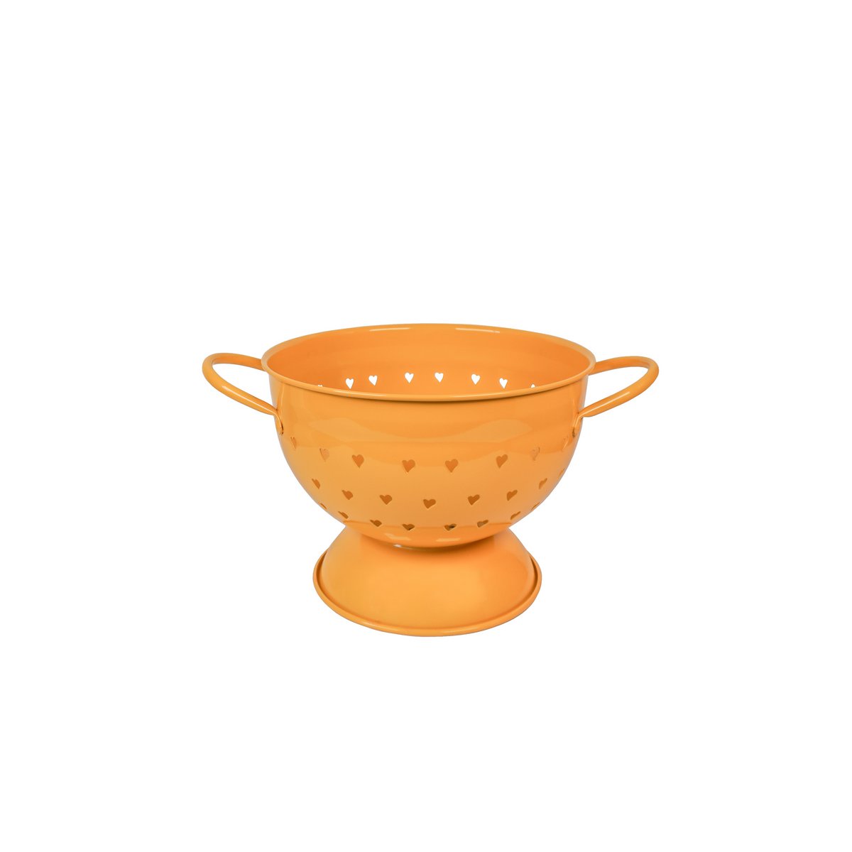 Durszlak musztardowy z serduszkami 21 cm Isabelle Rose