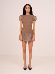 Bruine suiker mini-jurk