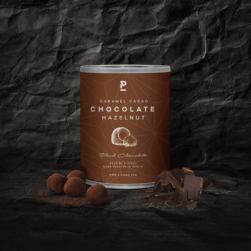 12x Nocciola - Cioccolato fondente con caramello e cacao - Mini 60g