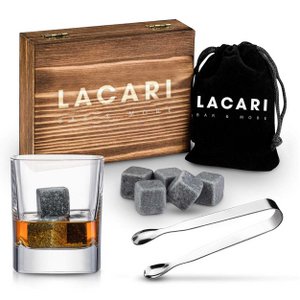 Set of 9 whiskey stones made of volcanic stone | For chilled drinks without watering down