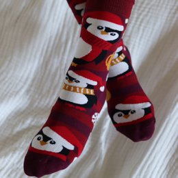 Christmas Penguins Socks
