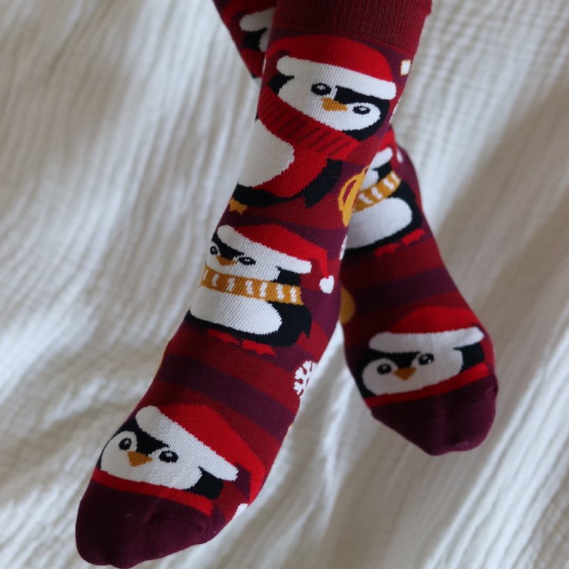 Christmas Penguins Socks