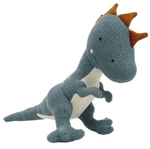 Stoffpuppe Dino klein, blau, 15x40cm
