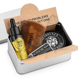 Guardenza skægsæt - skægolie, skægbalsam, moustachevoks, skægkam