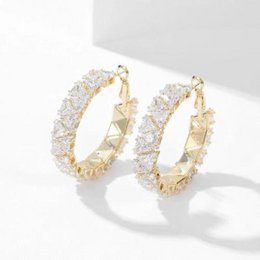 Bold Luminous Pavé Hoop Earrings