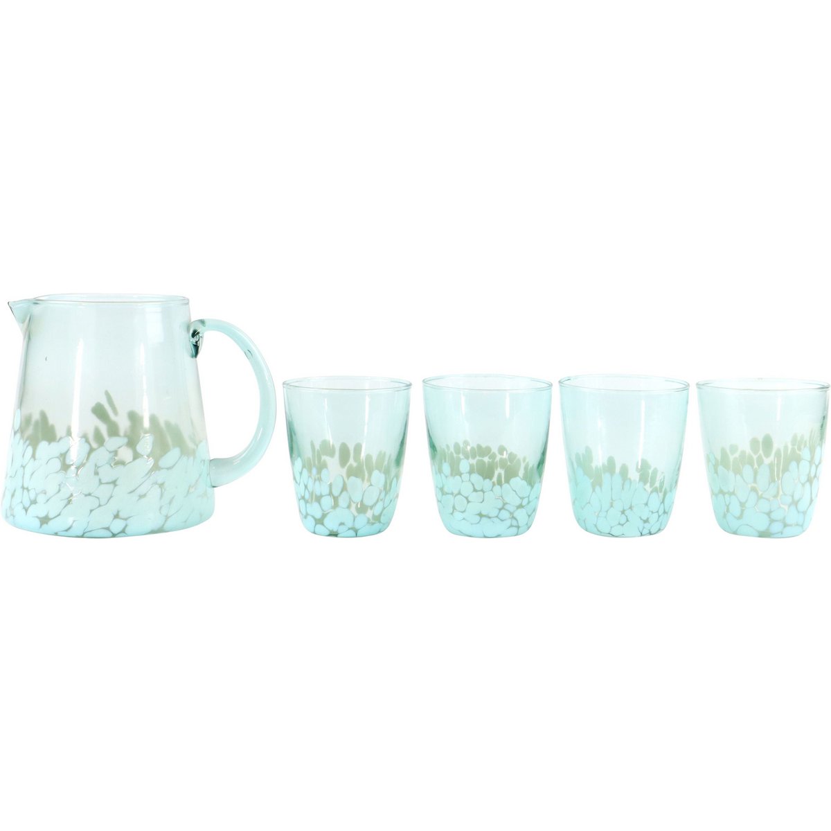JUG WITH GLASSES SPLASH 5 PIECE SET (HOFF6999)
