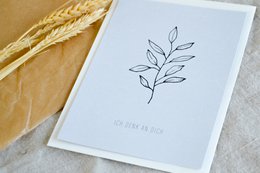 "Thinking of you" postcard