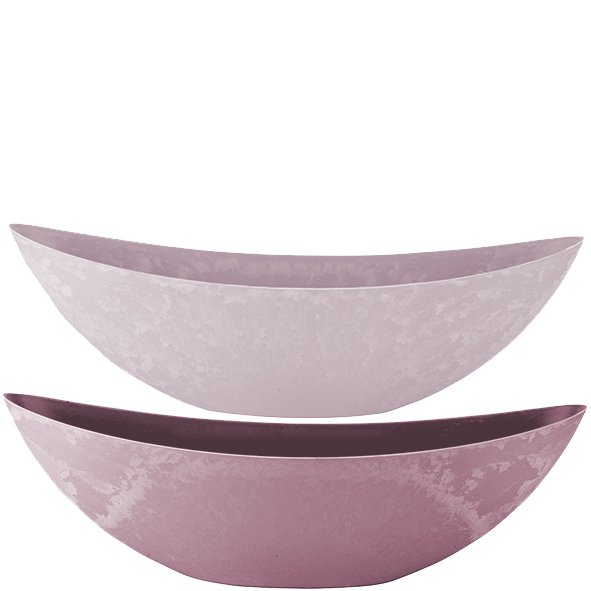 Plastic Jardiniere Style, 2 colors, L55cm, W13cm, H14cm, pink, light pink