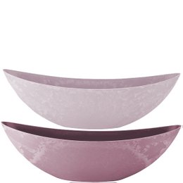 Plastic Jardiniere Style, 2 farver, L55cm, B13cm, H14cm, pink, lys pink