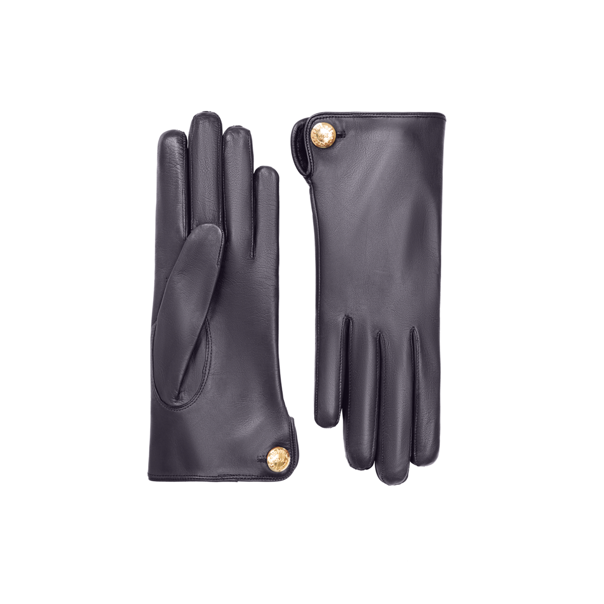 Françoise | Leather Glove with a Button Cuff Link