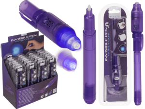 Secret Message Pen with invisible ink & UV-light,