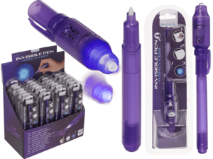 Secret Message Pen with invisible ink & UV-light,