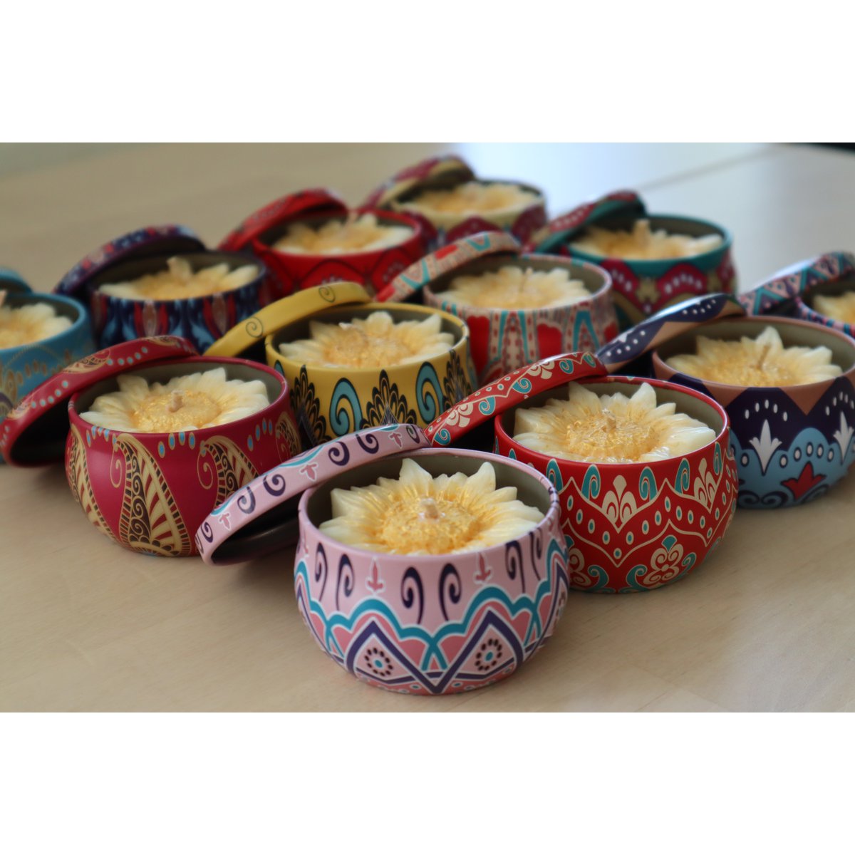 Kleurrijke Blissling potten set (12 stuk)