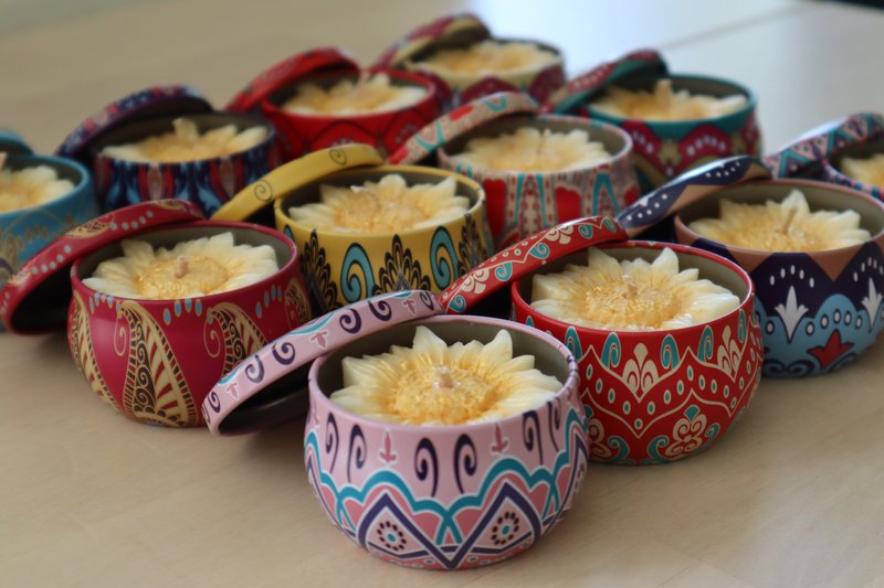 Farverig Blissing Potten Set (12 stykke)