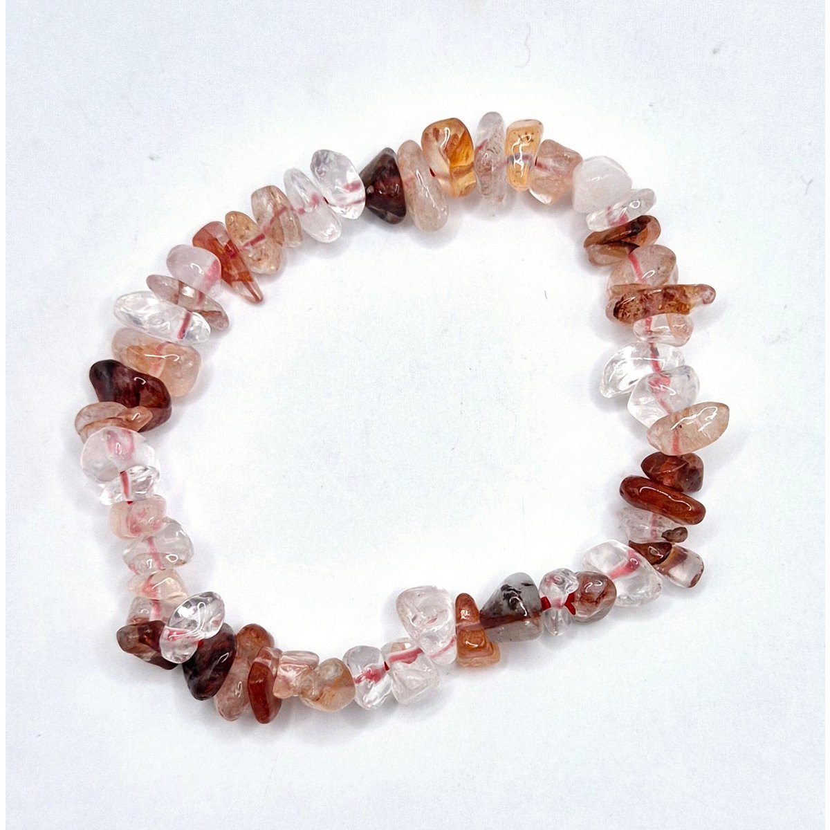 Kristal Edelsteen Armband Vuurkwarts - 19 cm (vuurkwarts)