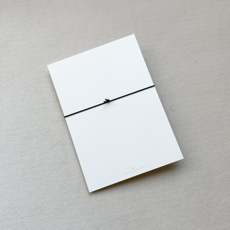 Karte "Thank You - MOM" – Handgemachtes Geschenk, DIN A6 Postkarte, Handmade & minimalistisch (VE = 10 Stück) 