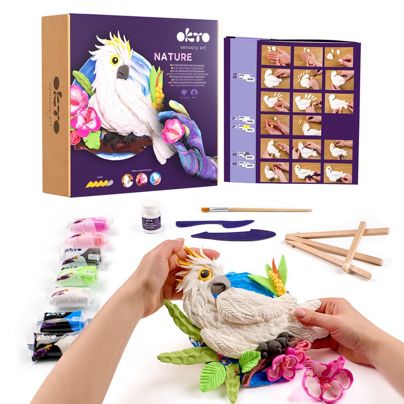 Okto Sensory Art 3D Afbeelding - Natuur - Kaketoe