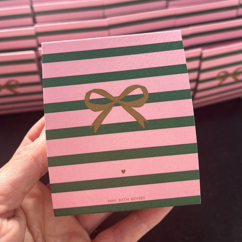 Bath bombs mini Ribbon stripe