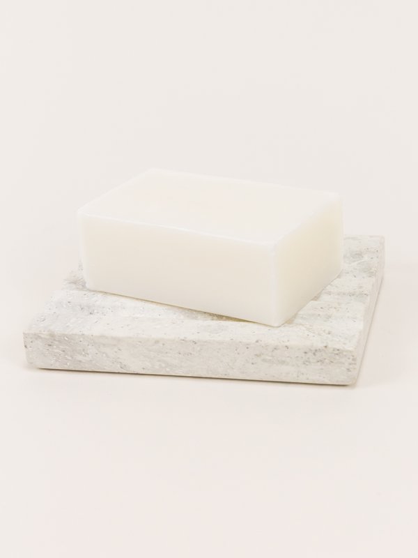 Rectangular soap holder in natural stone