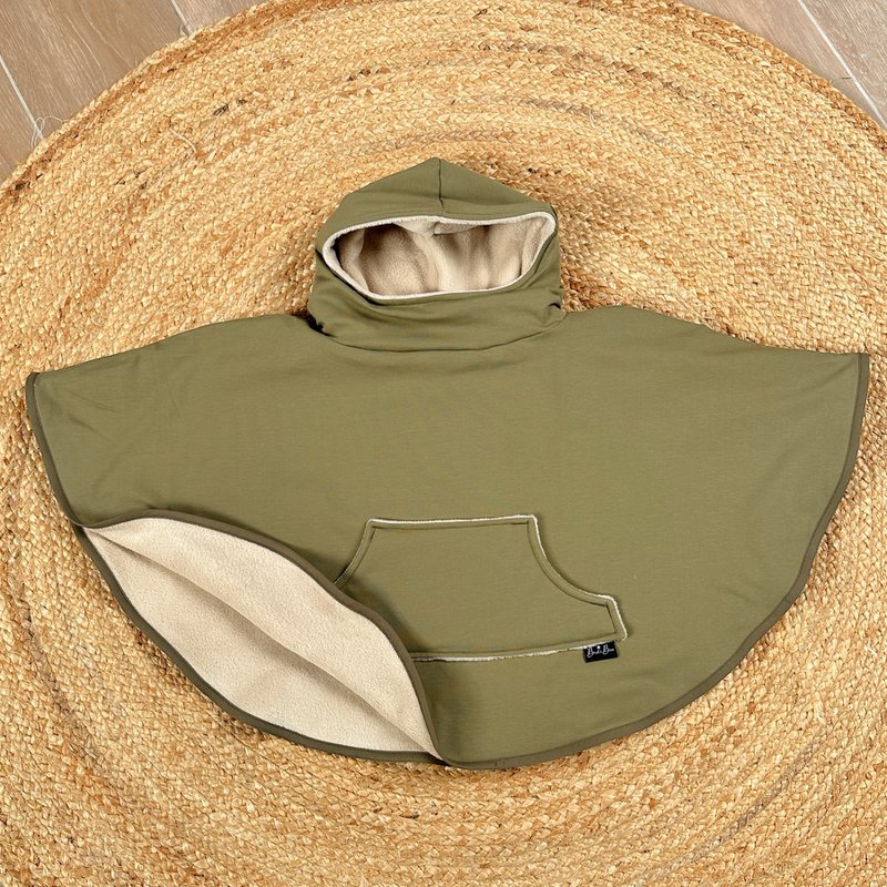 Poncho oliven