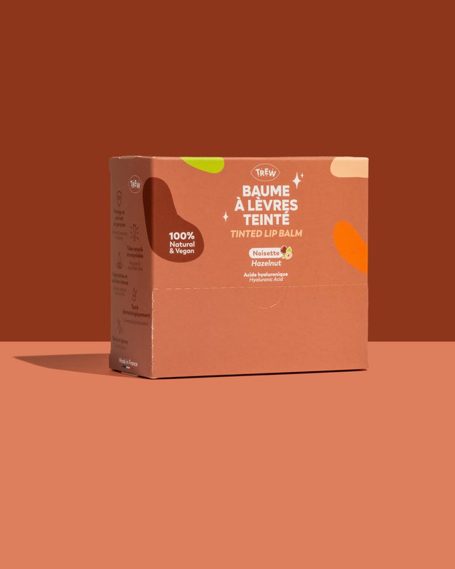 Distrib Nude Tinted Hazelnut Lip Balm 100% Natural and Vegan