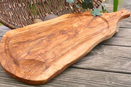 Tranchierbrett XXL (> 50 cm) mit Saftrille & Griff