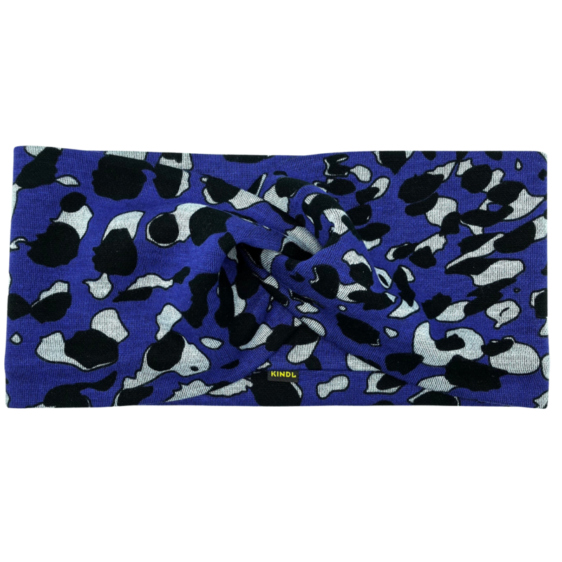 Twist Headband Purple Ponte Jersey