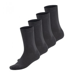 Bambocks Bamboo Socks 4 Pair Gray - Comfortable, breathable bamboo socks in a classic gray color. Suitable for sizes 35-38, 43-46, and 39-42.