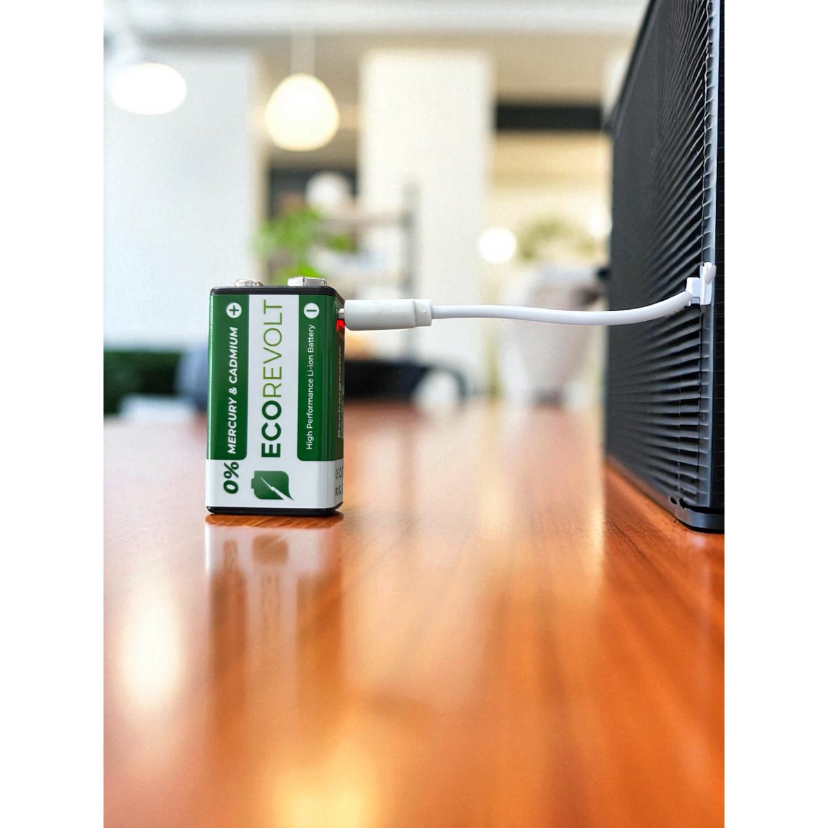 ECOREVOLT 9V – Pile rechargeable USB-C 650 mAh