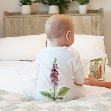 Foxglove aquarel babypakje