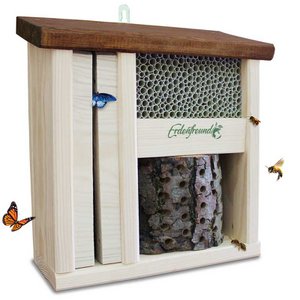 ERDENFREUND® wild bee hotel with butterfly house