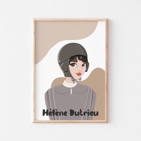 Hélène Dutrieu - Wall Art (A4)