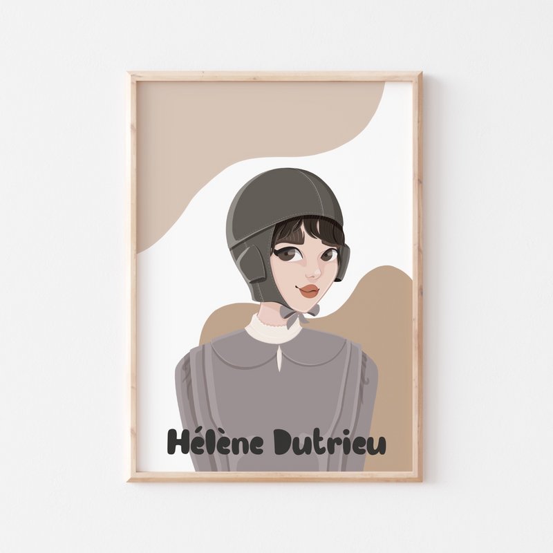 Hélène Dutrieu - Arte mural (A4)