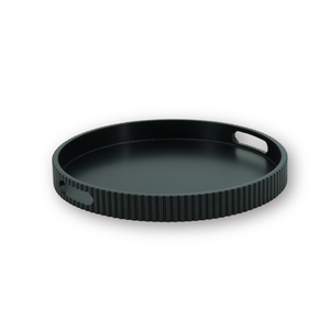 Dienblad/Plateau - Rond - MDF - Zwart - 35x35x4cm