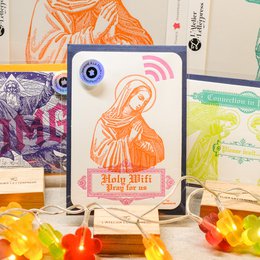 Holy Wifi Bogtryk-kort (med konvolut)