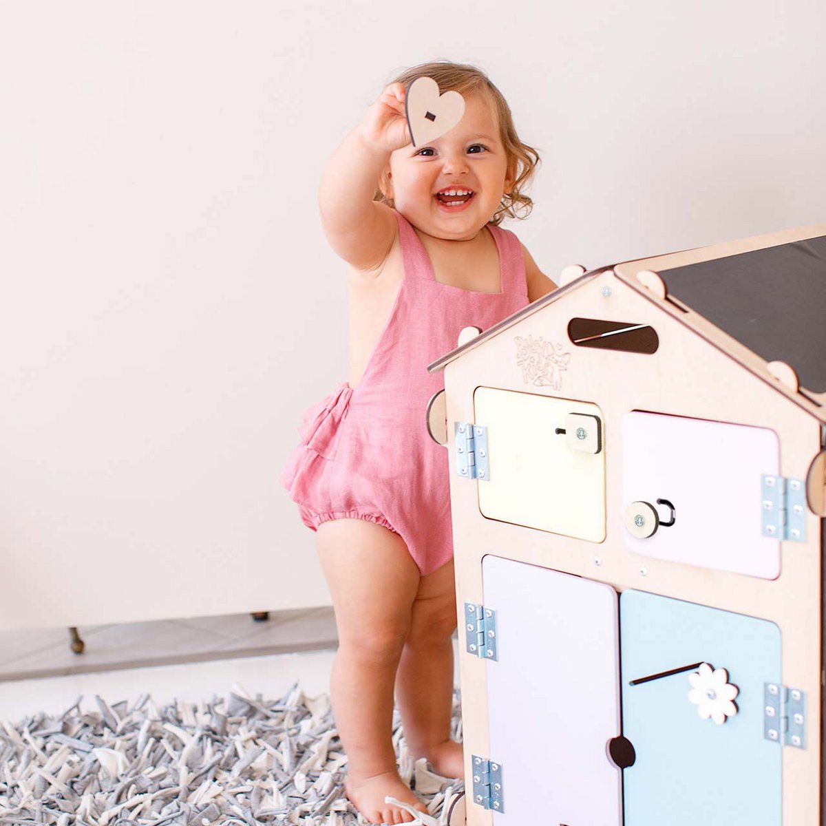 Set - BusyBoard cottage natura/pastel and creative cube