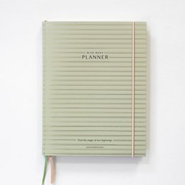 Weekly planner (soft green cover)