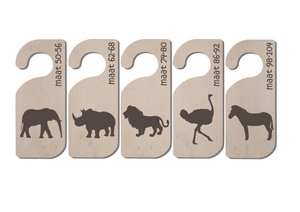Safari size hangers size 50 to 104
