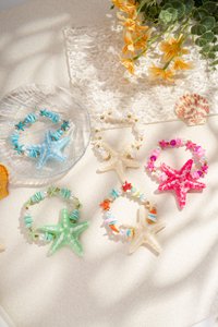 Multicolored pearl bracelet star sea summer woman fantasy luminous