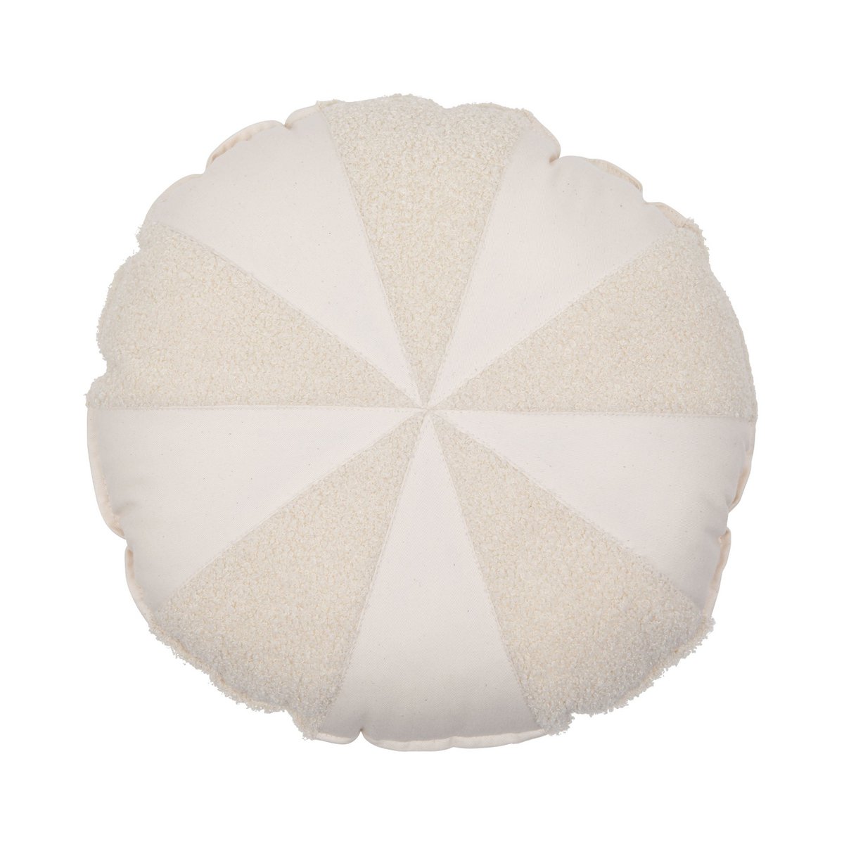 Boucle „biała owieczka”, bawełniana poduszka Patchwork Candy