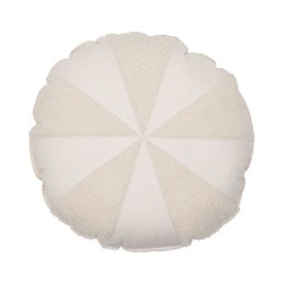 Boucle „biała owieczka”, bawełniana poduszka Patchwork Candy