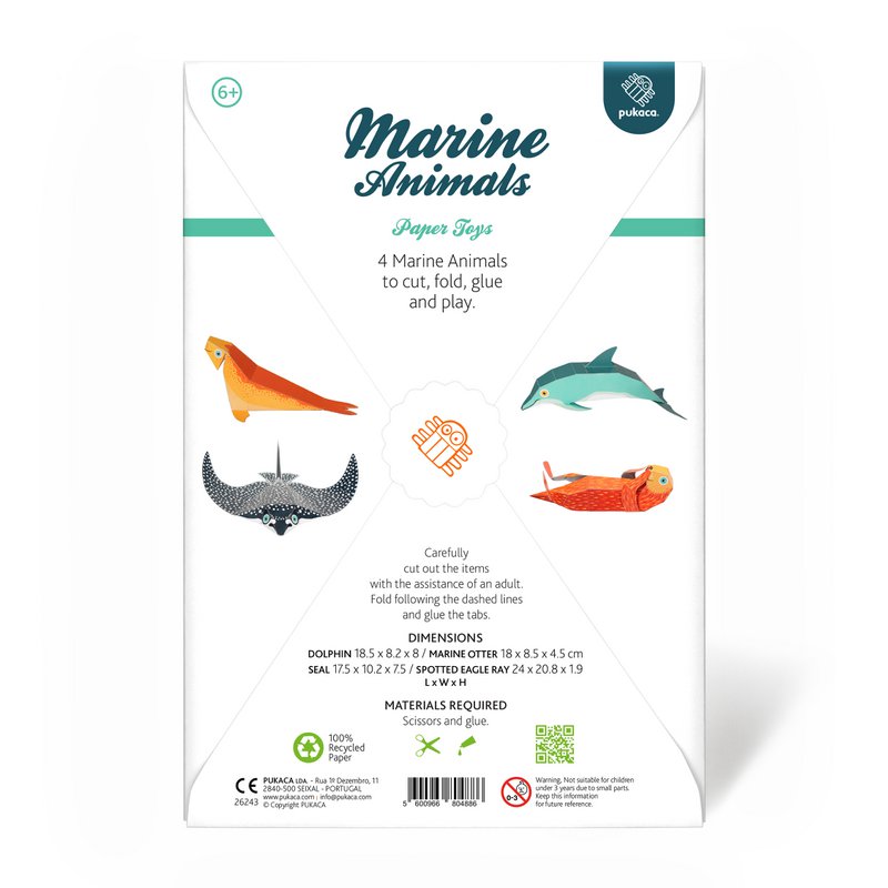Marine Animals Paper Toys